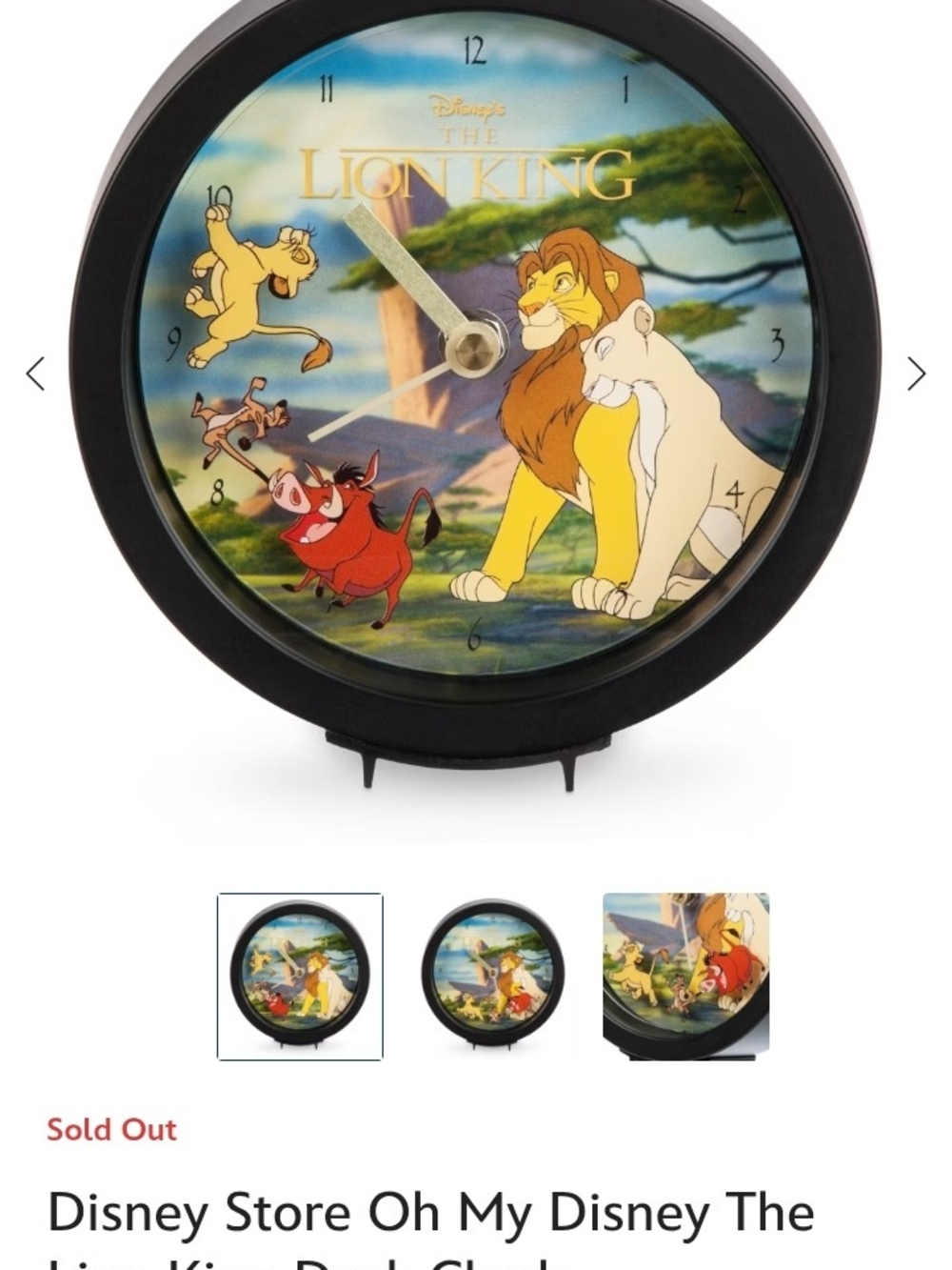 Clock Lion King